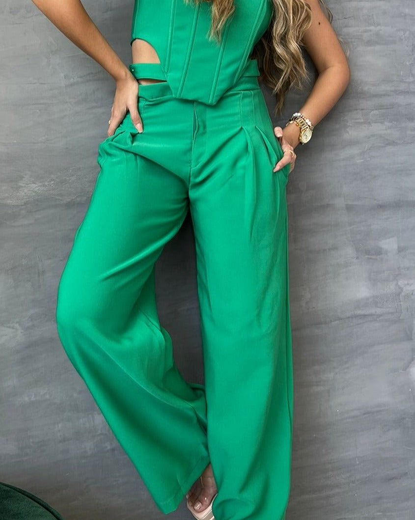 Georgina green trousers 