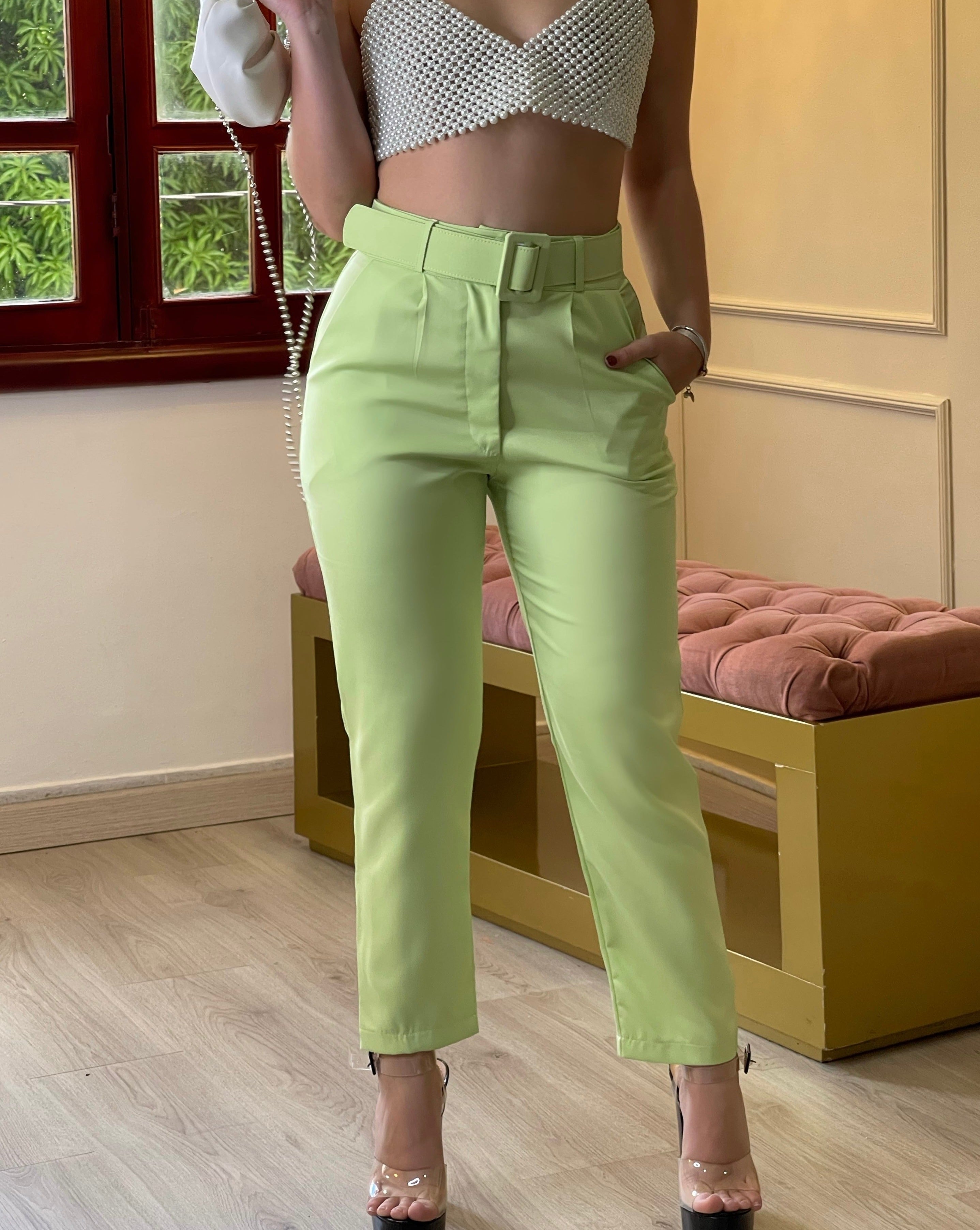 Green Cannes Pants
