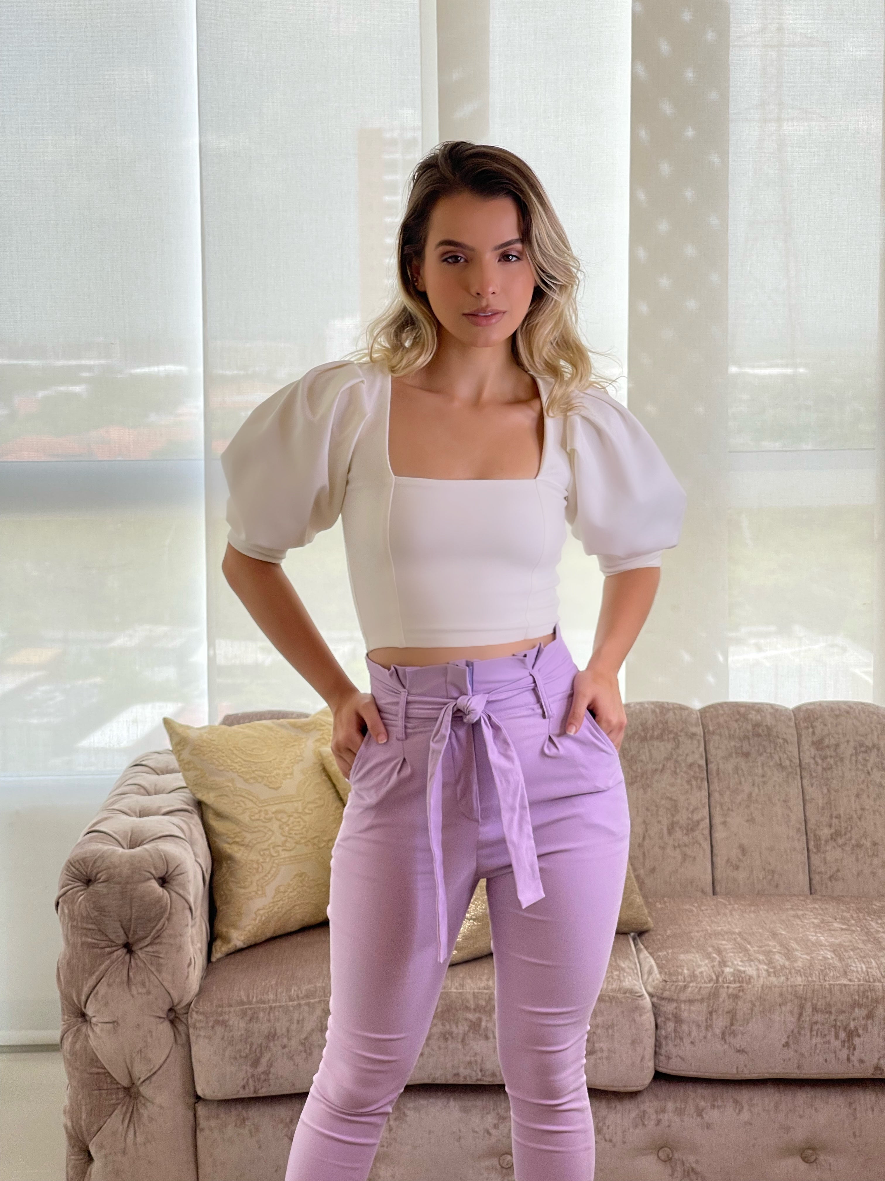Malta lilac trousers