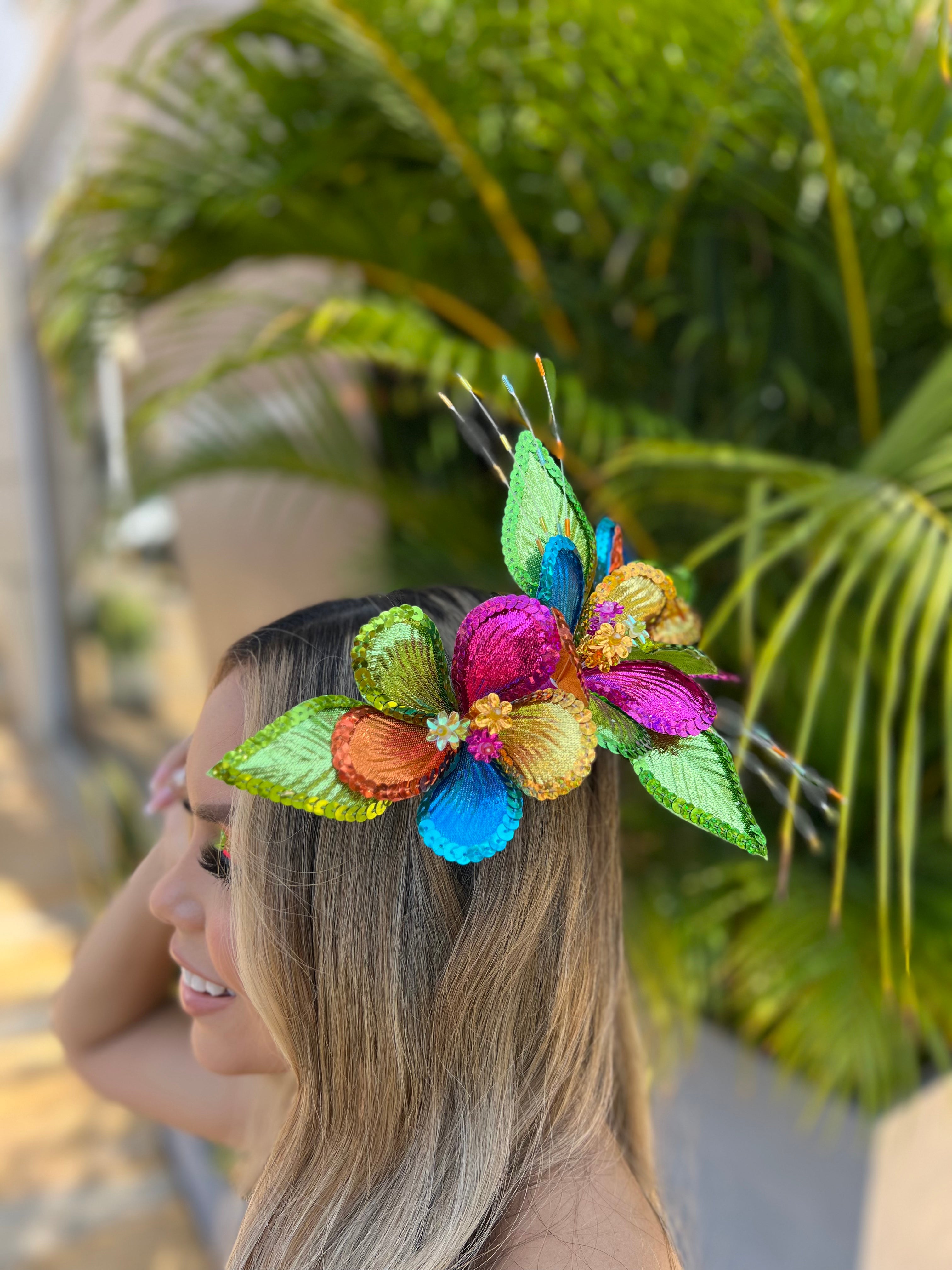 Carnival Flowers Comb